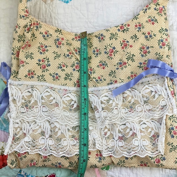Handmade Cute Floral Cotton Shoulder Bag Purse - Picture 7 of 10